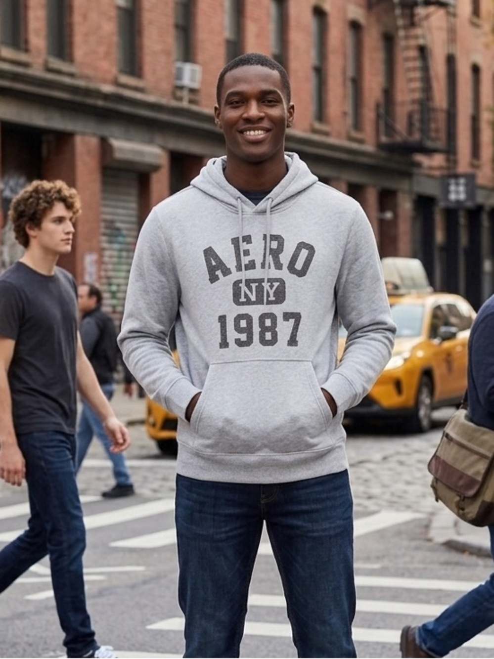 Aeropostale Gray and Black Branded Hang Tag
